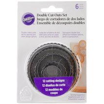 Wilton 6-Piece Nesting Fondant Double Sided Cut Out Cutters, Round - £8.09 GBP