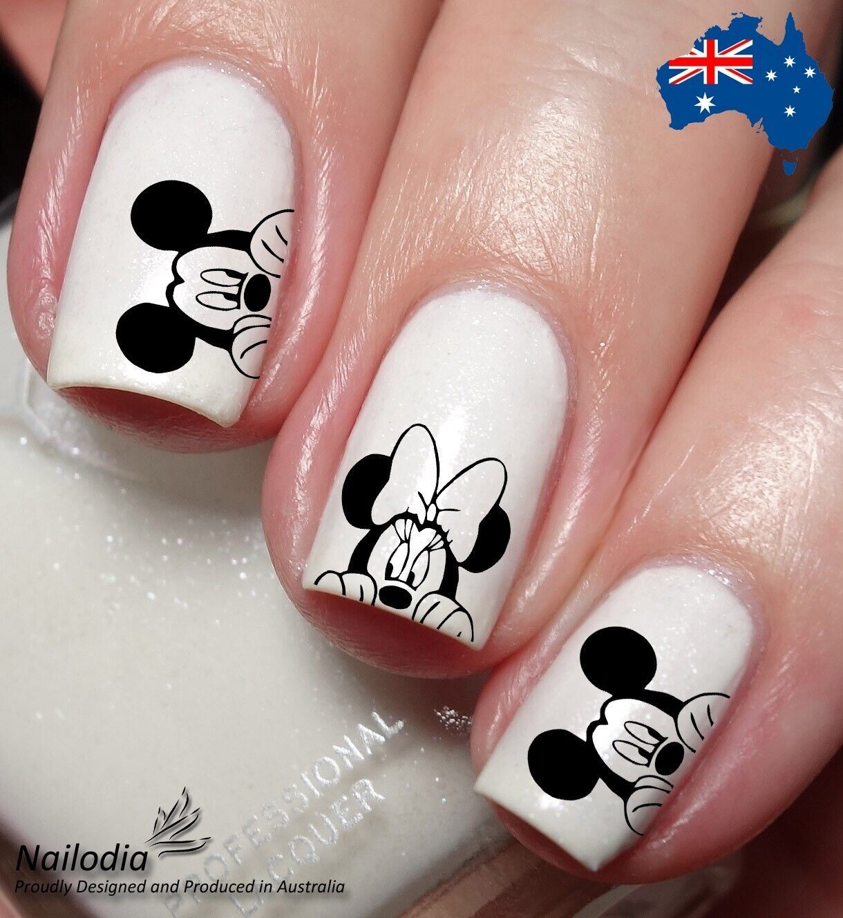 Mickey & Minnie Mouse Nail Art Decal Sticker Water Transfer Slider