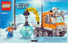 Instruction Book Only For LEGO CITY Arctic Ice Crawler 60033  - £4.24 GBP