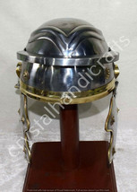 Roman Legionary Helmet Without Plume Deluxe Centurion Larp Helmet - £57.82 GBP