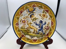 Portugal Majolica F SANTANNA Serve Tray Hunter and Hare - $129.99