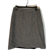 Talbots White/Black Houndstooth Lined Wool Blnd Corpcore Business Casual... - $17.99