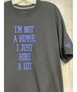 North Face Mens Size Large Black T Shirt I&#39;m Not a Hippie I Just Hike a Lot - £9.55 GBP