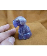 Y-DOG-AI-565) PURPLE AMETHYST CRYSTAL FOX AIREDALE Terrier dog gemstone ... - $27.42 CAD