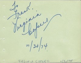Virginia Capers Signed Vintage Album Page Ferris Bueller&#39;s Day Off - £23.80 GBP
