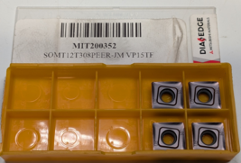 Pack of 4 NEW MITSUBISHI SOMT12T308PEER-JM Carbide Inserts Grade VP15TF - $601.45 MXN