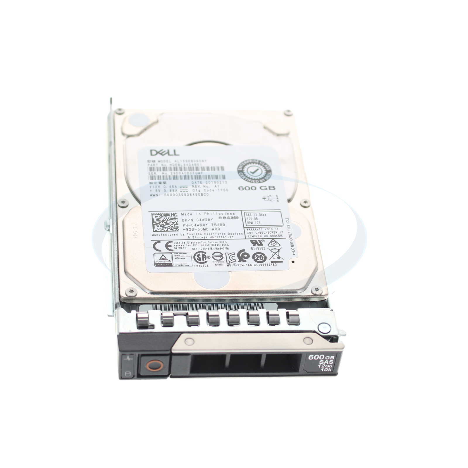 Dell 4WX8Y 600GB 10K 12GB 2.5&quot; SAS Hard Drive HDEBL84DAB51 AL15SEB060NY - $19.89