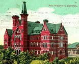 Terre Haute Indiana IN Polytechnic School 1908 Vtg Postcard Knox &amp; Co T17 - $2.92