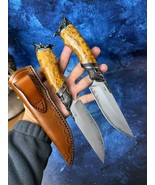 Handmade Japanese SKD-11 Steel Fixed Blade Knife Pirate Design Collectible - $118.80