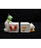 Vintage Muppets Kermit Magician Miss Piggy Sigma Salt &amp; Pepper Shakers - $67.70 CAD