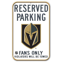 Vegas Golden Knights 11&quot; by 17&quot; Reserved Parking Plastic Sign - NHL - £11.48 GBP