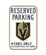 Vegas Golden Knights 11&quot; by 17&quot; Reserved Parking Plastic Sign - NHL - £11.45 GBP