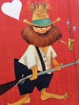 Hallmark Vintage Valentine Card Beared Man Western Straw Hat Pipe No Fus... - $8.99