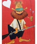 Hallmark Vintage Valentine Card Beared Man Western Straw Hat Pipe No Fus... - £7.08 GBP