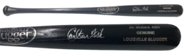 Carlton Fisk Autographed Black 3X Series Ash Louisville Slugger Black Bat JSA - £350.32 GBP