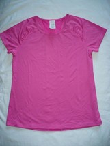 Athletic Works Girls Active T Shirt Mesh Back Size XX-Large (18)  Electric Pink - £7.87 GBP