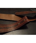 NWT Mens Leather Belt Full Grain Cowhide  Size 36 With Print 90/36 - £20.84 GBP