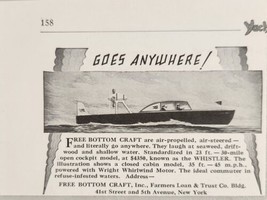1928 Print Ad Free Bottom Craft Air Propelled &amp; Steering Boats New York,NY - £7.98 GBP