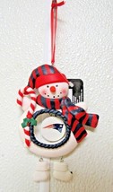 NFL New England Patriots Clay Dough Snowman Xmas Ornament Team Sports America - £10.22 GBP