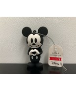 *Mickey Mouse* ~ 2021 Hallmark Heart Ornament ~ Black ~ Super Cute! ~ New ~ - £8.17 GBP