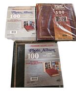 3x Vtg NOS Unused Self Adhesive Photo Album 3 Ring Binder 100 Pages - $74.25