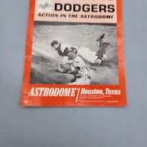 1968 Houston Astros vs Dodgers Baseball Program Hank Aaron Pete Rose - £7.94 GBP