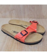 Bayton Womens Sandals Size 6 M Slides Coral Orange Casual Euro 37 - £22.07 GBP