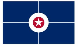 Indianapolis Indiana Flag Sticker Decal F690 - $1.45+
