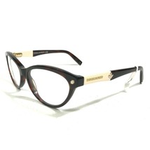 Dsquared2 DQ5116 COL.052 Eyeglasses Frames Brown White Oval Full Rim 54-16-140 - £74.40 GBP
