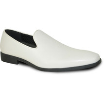 Vangelo Men Dress Shoe Vallo-3 Slip On Tuxedo for Prom Wedding Ivory Matte - £48.67 GBP+