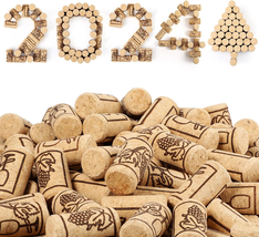 500 Pieces Natural Wine Corks 7/8&quot; X 1 3/4&quot; Wood Straight Corks Wine Bot... - $59.02