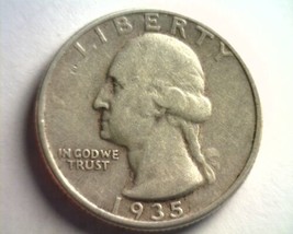 1935 Washington Quarter Extra Fine Xf Extremely Fine Ef Nice Original Coin - £8.66 GBP
