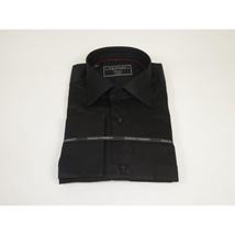 Men's Shirt Charles TYRWHITT Turkey 100% Cotton French Cuffs CHT-9 Black image 4