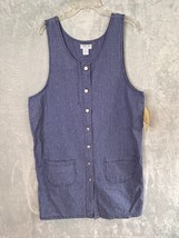 Vintage Cherokee Dress Woman’s Size 18W Blue plaid Jumper romper deadsto... - £23.91 GBP