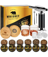 Whiskey Smoker Kit with Torch - 6 Natural Wood Chips Flavors, 2 Glasses,... - $2,771.01 MXN