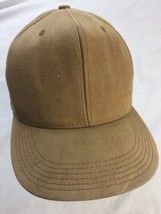 Worn Carhartt Brown Denim Snapback Hat  Made in USA - £15.50 GBP