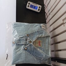 Genuine Dickies GL300SNB Men's Blue Distressed Denim Button-Down Shirt Size L image 12