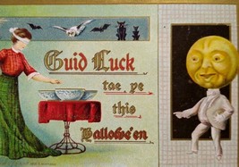 Halloween Postcard 1909 Dressed Goblin Fantasy Anthropomorphic 2097 Gottschalk - £26.86 GBP