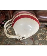 Vintage 1960s Childrens Youth Sized Football Helmet RARE red white - $93.68 CAD
