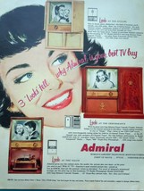 Admiral Is Your Best TV Print Advertisement Art 1950s - £12.56 GBP