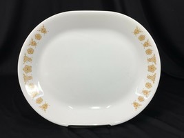 (1) Corelle Butterfly Gold 12&quot; x 10&quot; Oval Serving Platter Made in USA - £12.01 GBP