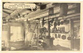 Vintage Postcard, Old Kitchen, Historic Walker Taverns, Irish Hills, Michigan - £7.82 GBP