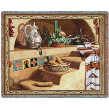 72x54 ADOBE DREAMS Southwest Native American Tapestry Afghan Throw Blanket - £49.82 GBP