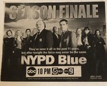 NYPD Blue Tv Guide Print Ad Dennis Franz Mark Paul Gosselaar TPA5 - $5.93