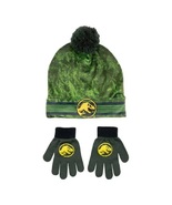 Boys Jurassic World 2-Piece Beanie Style Hat and Gloves Set - £14.87 GBP