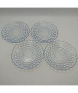 Vintage Anchor Hocking Ice Blue Glass Bubble Salad / Bread Plates 6.75” ... - $20.78 CAD