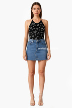 Women&#39;s Celeb Style Kendall Star-print Backless Halter Tie-back Top 12 A... - $19.99