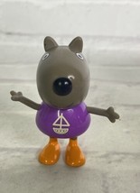 Peppa Pig Danny Dog 2.5in Action Figure Toy With Purple Shirt Sailboat On Chest - £5.55 GBP
