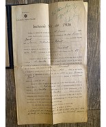 Altes Dokument Rumänien Zertifikat Dokument Eingetragene Juden 1938 - $30.52 CAD
