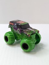 Grave Digger Monster Jam 1:64 Scale Green Plastic Tires Bad To The Bone EUC - $12.86